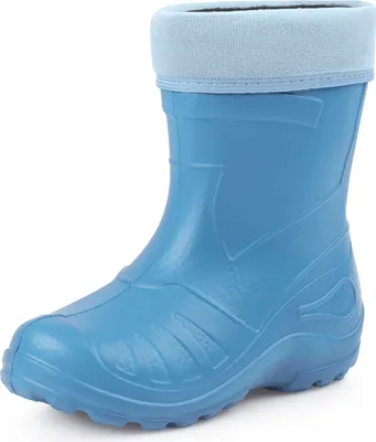 Produktbild von Ladeheid Kinder Mädchen Jungen federleichte Eva Thermo Gummistiefel Regenstiefel gefüttert KL050 (Hellblau, 29 EU)
