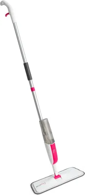 Produktbild von MySimaa Wischmopp Bodenwischer mit Waschbaren Pads, 2-in-1-Bodenwischer mit Sprühfunktion, Microfaser-Bodenwischer mit 360° Rotations Wischer, 400ml Sprühwischer, Trocken- & Nasswischer Spray Mop