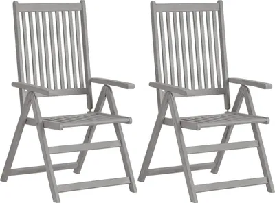 Produktbild von vidaXL Hochlehner Verstellbar 4 Stk. mit Auflagen Massivholz Akazie
