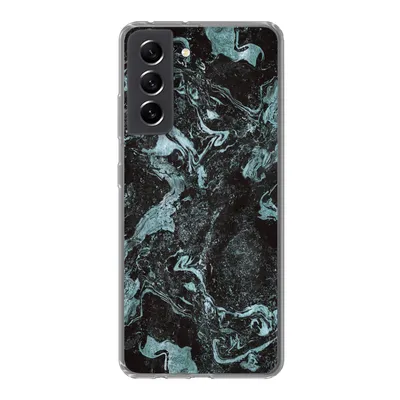 Produktbild von MuchoWow® Handyhülle Schutzhülle Hülle für Samsung Galaxy S21 FE Naturstein - Blau - Stein Silikon Softcase Handy Hülle - Mobiltelefonhülle