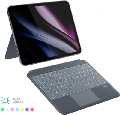 Produktbild von Epico Tastaturgehäuse mit Hintergrundbeleuchtung für Apple iPad Pro 11" M4 DE