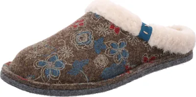 Produktbild von Rohde Damen Pantoffel Hausschuh Filzsohle Lucca-D 6827, Größe:42 EU, Farbe:Braun