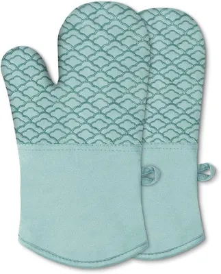 Immagine prodotto di Guanti protettivi termici Ibenzoa® – Realizzati in tessuto con rivestimento in silicone rinforzato, resistenti al calore fino a 260°C, guanti ergonomici per forno e griglia