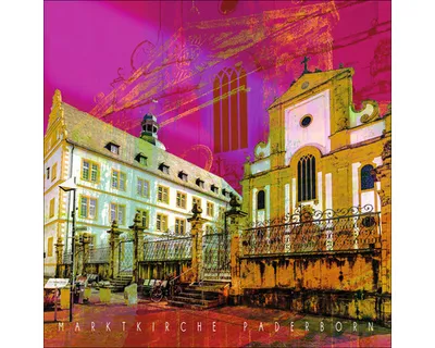 Produktbild von Glasbild Paderborn Marktkirche 50x50 cm