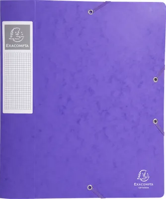 Image de Exacompta 10x Boite de classement Cartobox Dos 60mm A4 Violet 16015H