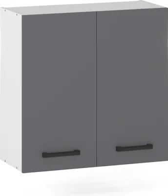 Zdjęcie produktu dla ULWEHOME Szafka kuchenna wisząca górna 60 cm z 2 frontami Antracyt | Meble kuchenne system EKO