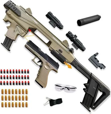 Produktbild von Kinder Spielzeugpistole mit Zubehörsets 30 Schaumstoffkopf - Upgrade Stil 2