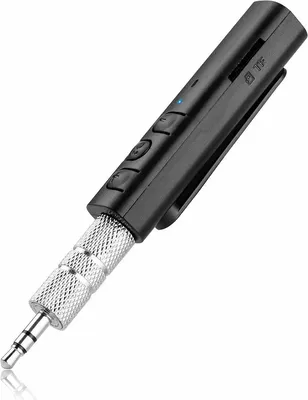 Obrázek produktu pro Adaptér Aux Bluetooth V5.0 vysílač přijímač 3,5 mm bezdrátový AUX audio hudba černý