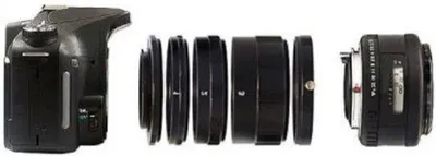 Productafbeelding van Macro tussenringen - M4/3 Lensadapters - Gedetailleerde Foto's - Volledig Metalen - 3 Delige Set - Zwart