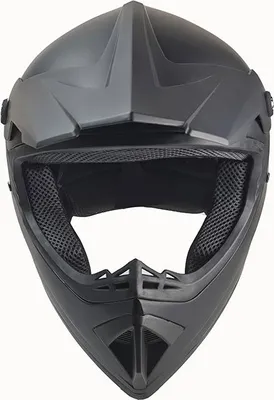 Produktbild von Crosshelm Helm Motorradhelm Motocross Jethelm schwarz matt uni ECE DOT Größe XS