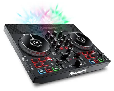 Produktbild von Numark PARTYMIXLIVEXEU Party Mix Live DJ Controller, Lautsprecher, 2 Decks