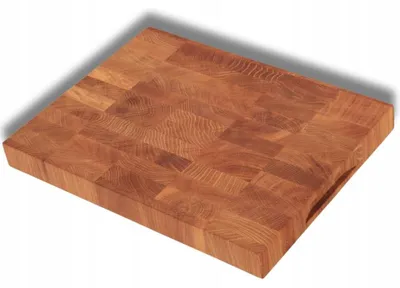 Produktbild von Woodcarver Massives Hirnholz Schneidebrett 40x30x4 cm