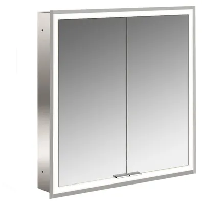 Image de emco prime Armoire de toilette avec éclairage, 600 mm, 2 portes, modèle encastré, 949706271