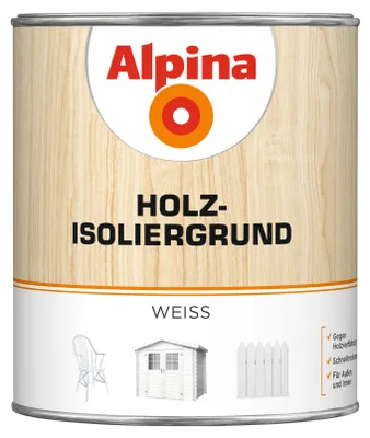 Produktbild von Alpina Holz Isoliergrund weiß 750 ml