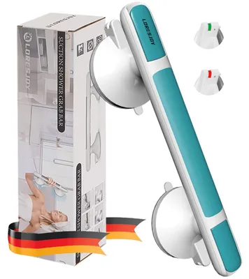 Produktbild von Haltegriff Duschgriff Saugnapf - Ohne Bohren - Verstellbar - Blau
