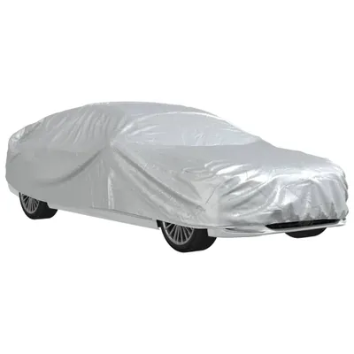 Obrázok produktu pre Plachta na auto pre sedan s popruhmi plná strieborná M PEVA