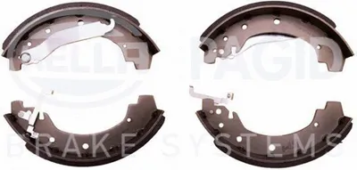 Produktbild von HELLA Bremsbackensatz Trommelbremse Hinten für VW LT 28-35 I Kastenwagen (281-363) 270mm 8DB 355 000-711