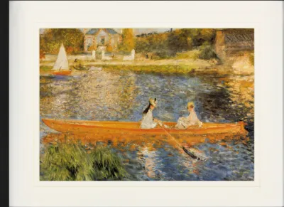 Produktbild von Pierre Auguste Renoir Gerahmtes Bild Mit Edlem Passepartout | Wand-Bilder | Im Bilderrahmen - Die Seine Bei Asnières, 1879 (60 x 80 cm)