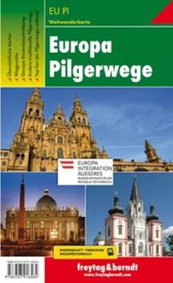 Produktbild von Europa Pilgerwege, Wanderkarte 1:2.000.000 - 1:3.500.000