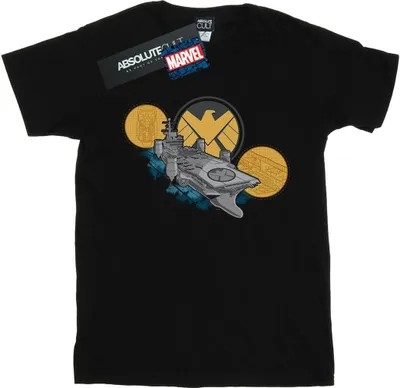 Produktbild von Marvel - "S.H.I.E.L.D. Hellicarrier" T-Shirt für Herren BI38719 (S) (Schwarz)