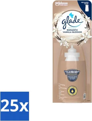 Obrázek produktu pro Glade - Smysl a sprej - Romantický vanilkový květ - 18 ml - hodnotné balení - 25 kusů