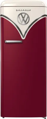 Produktbild von Gorenje OBRB615DR VW Bulli Retro Edition burgundy rot Standkühlschrank