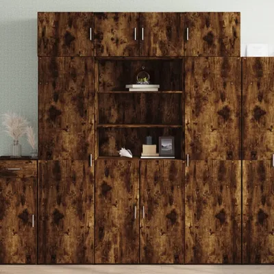 Produktbild von vidaXL Hochschrank Räuchereiche 80x42,5x225 cm Holzwerkstoff