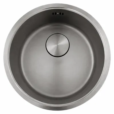 Produktbild von Pure.Sink Rondo, Spülbecken aus Gunmetal, rund, Einbau (Unterbau und Aufsatz), 37 cm, Modellnummer: PRN38-61