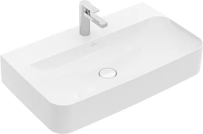 Produktbild von Villeroy & Boch Finion Waschtisch, ohne Überlauf, 1 Hahnloch, Unterseite geschliffen, 800x470mm, 41688LR1