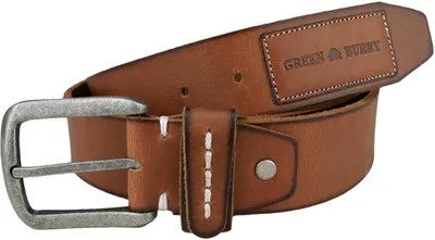 Zdjęcie produktu dla Greenburry pasek skórzany 40mm pasek jeansowy pasek męski koniak 120cm GB4962-24-115