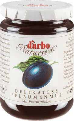 Image de Confiture de pruneaux Darbo Delikatess Powidl 450g