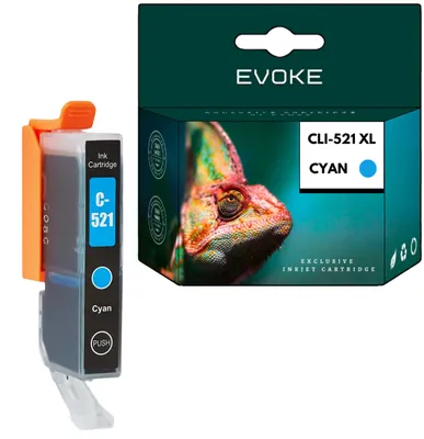 Immagine prodotto di Cartucce compatibili per stampanti Canon CLI-521 2934B, colore ciano, capacità 10,5 ml, resa di circa 510 pagine, compatibili con i modelli PIXMA iP3600, iP4600, iP4700, MP540, MP550, MP560, MP620, MP640