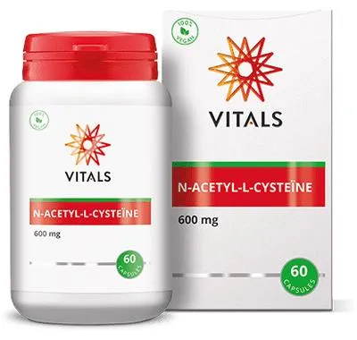 Produktbild von Vitals N-Acetyl-L-Cystein 600 mg (60 vegetarische Kapseln)