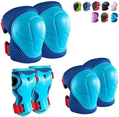 Produktbild von Famanu Knie- und Ellenbogen- sowie Handgelenkschützer – 3-in-1 Set für Skaten, Radfahren, Rollschuhlaufen, Scooter