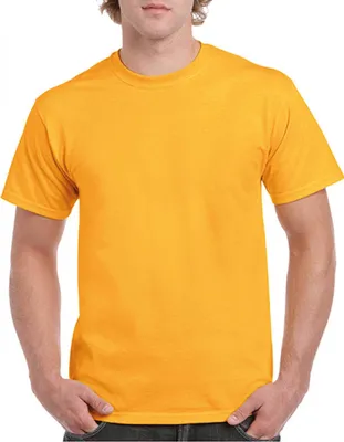 Produktbild von Gildan 5000 | Heavy Baumwolle  Herren T-Shirt - Farbe: Gold - Größe: 3XL