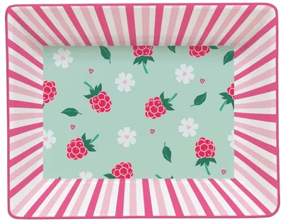 Image de Petite assiette de service en porcelaine Twist & Match Aquamarine-Pink