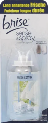 Produktbild von Glade Fresh Baumwolle Sense & Spray Nachfüller, Rattanverteiler, Frisch, Nachfüllbeutel, CE