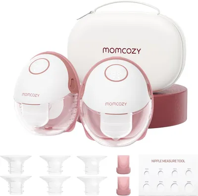 Image de Tire-lait Momcozy Mobile Style | M6, tire-lait portable, rythme idéal pour une production de lait accrue, téterelles DoubleFit, meilleur ajustement et plus de discrétion avec 3 modes
