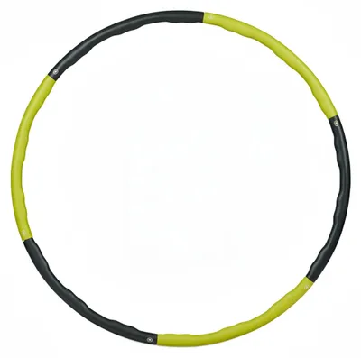 Image de relaxdays Cerceau Hula Hoop noir, vert
