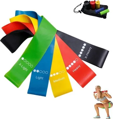 Obrázek produktu pro Fitness pás, odporový pás, tréninkový pás, černý