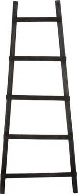 Produktbild von House of Seasons Dekoleiter - L29 x B49 x H119 cm - Pappelholz - Schwarz