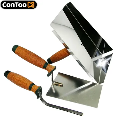 Produktbild von Fugblech Edelstahl-Verfugungsblech 245x155mm Trapezkelle mit Fugenkelle 10mm CT04