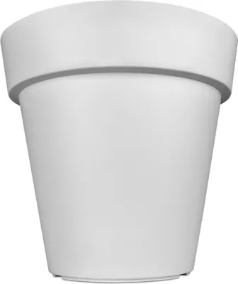 Produktbild von Blumentopf Lofly XXL Blumenkasten Übertopf Blumenkübel Pflanzkübel Rund Groß, Farbe:weiß