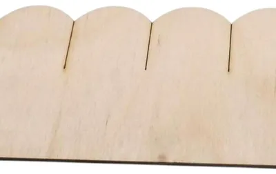 Produktbild von 1 Streifen halbe Holzschindelstreifen Biberschwanz 32 mm