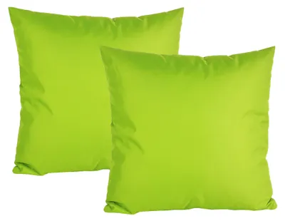 Produktbild von JACK 2x 50x50cm Outdoor Kissen Dekokissen Wasserabweisend Garten Lotus Effekt Grün