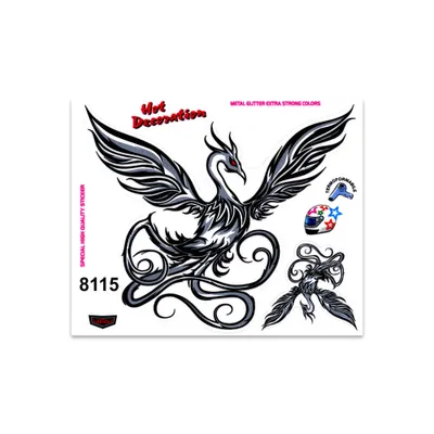 Produktbild von ABARTH Phönix Aufkleber, selbstklebend, für Auto, Motorrad und Helm, 14 x 16 cm