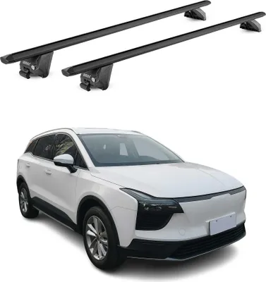 Produktbild von Dachträger Grundtäger für Aiways U5 2022-2025 FL 100kg Alu Schwarz 2 tlg ABE
