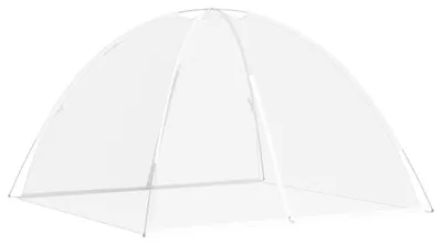 Image de vidaXL Tente moustiquaire Mongolie 220 Mesh Blanc 200x200x135 cm