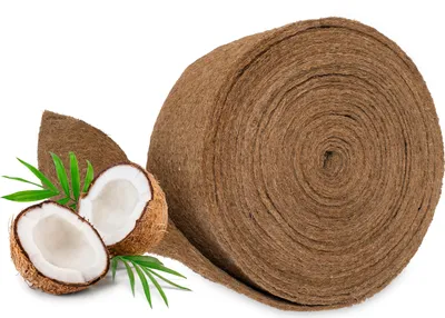Produktbild von MC.Sammler Kokosmatte Winterschutz und Kälteschutz für Pflanzen Kübelpflanzen Palmen | Meterware 25cm (Breite) x 5m 7mm dick | 100% biologisch abbaubar Kokos-Filzmatte