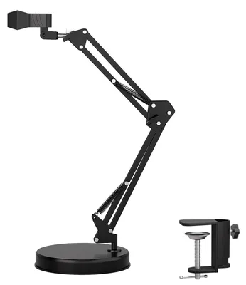 Mikroskopstativ, höhenverstellbar 0-55 cm, für Ø bis 6 cm, mit Tischklemme